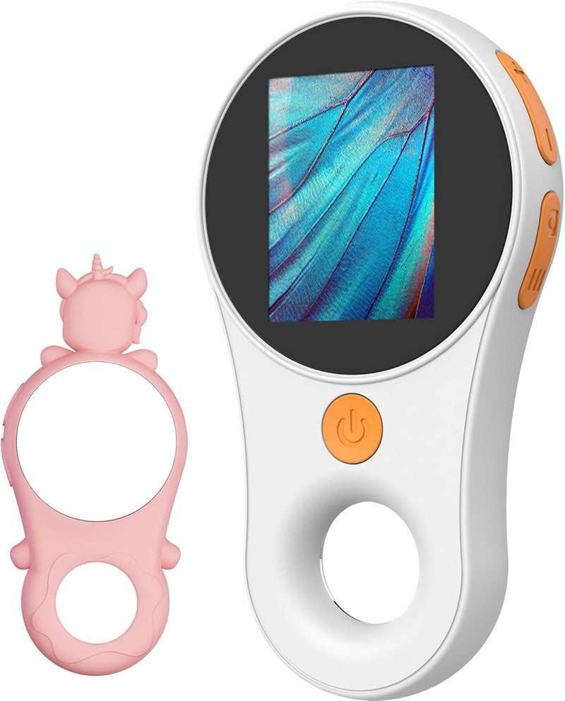 IWOBAC Digital Microscope Handheld 2.0 inch IPS Color Screen,Portable Digital Magnifying Glass 500x,Marco Microscopes,uilt-in 8LED Lights,USB Compatible with PC Windows, Mac OS (Pearl White) - Image 1